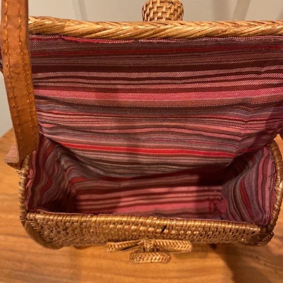 Anthropologie whicker mini purse - Picture 3 of 7